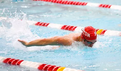 Jacob Lindner competing in the fly