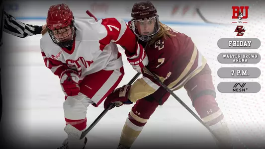 Jesse Compher of BU and Megan Beres of BC will face off on Friday night at Walter Brown Arena at 7 p.m. in a game that will be televised on NESNplus