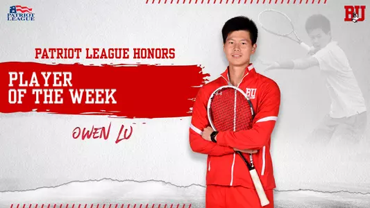 Owen Lu was named Patriot League Player of the Week