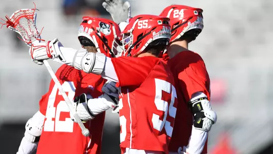 Men's Lacrosse goal celebration