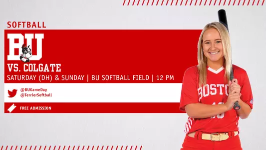 Boston University softball will host Colgate on Saturday with a doubleheader set for 12 p.m. and Sunday's game also set for 12 p.m.