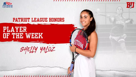 Shelly Yaloz was named Patriot League Player of the Week
