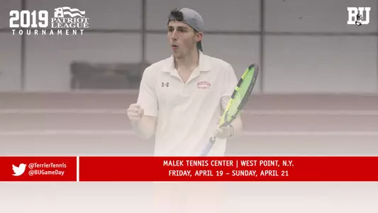 Boston University Men's Tennis will compete in the 2019 Patriot League tournament on April 19-21 at Army West Point