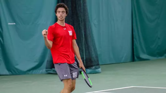 David Bogatin gives a fist pump.