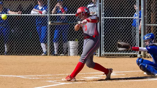 Madi Killebrew hits a hard hit ball