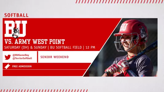 Boston University softball will host Army and its Senior Weekend celebration on Saturday and Sunday with start times of 12 p.m.
