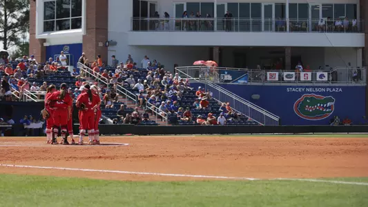 Softball Huddle at Florida