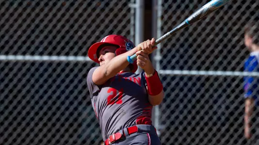 Analisa Ruff takes a large swing.
