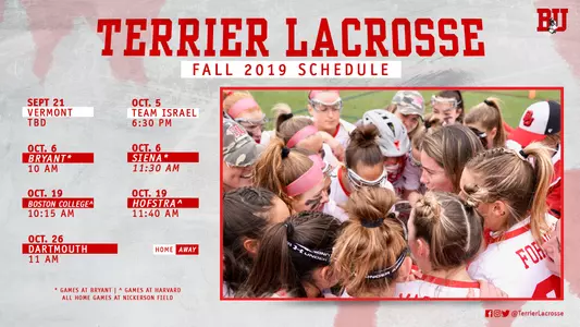 WLAX Fall Schedule