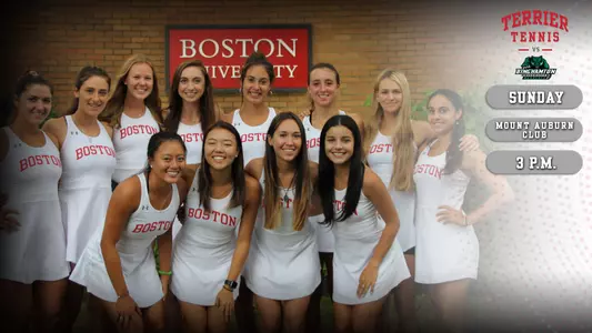 Boston University women's tennis will host Binghamton on Sunday with a 3p.m. start time at the Mount Auburn Club.