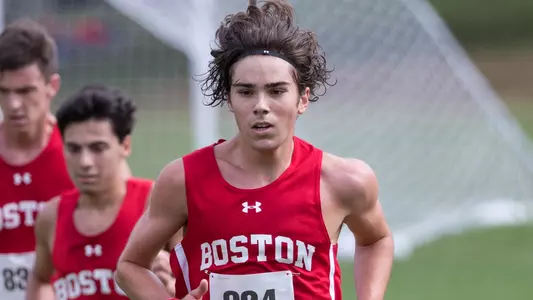 Logan Broedner running outside