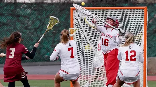 Bianca Smith going for a high save