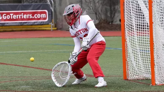 Arielle Hammer making a save