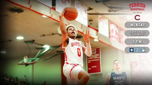 Boston University men's basketball will host Colgate Monday at 7 p.m. on the CBS Sports Network