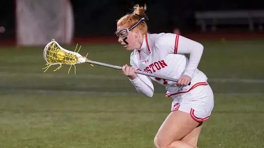 Jenny Feeney running down the field