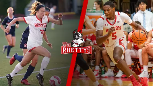 Rhettys Breakout Athlete award graphic with Shannon Keefe and Walter Whyte