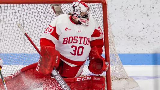 Corinne Schroeder makes a save