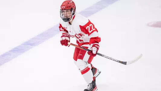 Christina Vote playing hockey