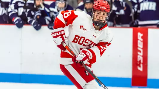 Catherine Foulem playing hockey