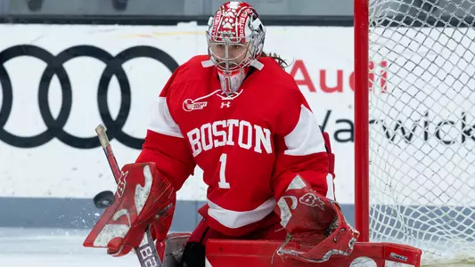 Kate Stuart makes a save