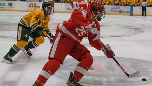 Sam Stevens plays against Northern Michigan