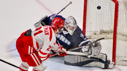 Max Kaufman scoring the overtime winner against UNH on Dec. 4, 2021