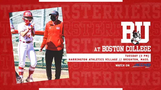 Boston University softball will visit Boston College on Tuesday with the ACC Network Extra broadcast set to begin at 3 p.m.