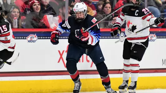 Jesse Compher skating for Team USA