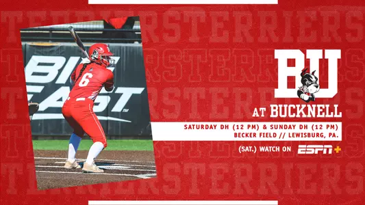 Boston University softball will visit Bucknell on Saturday and Sunday for a 12 p.m. start. Saturday's games will be on ESPN+.