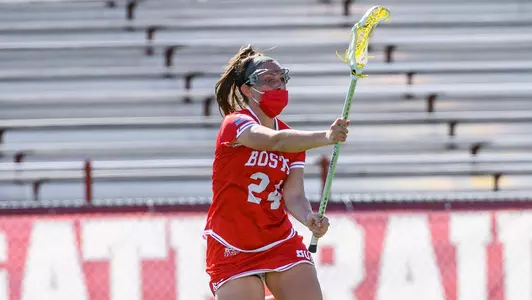 Ava Barry passing the ball