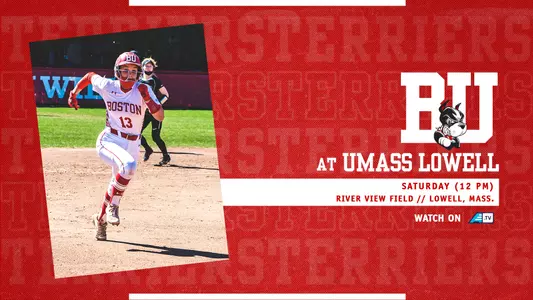 Boston University softball team will visit UMass Lowell on Saturday with the AmericaEast.tv broadcast set for 12 p.m.