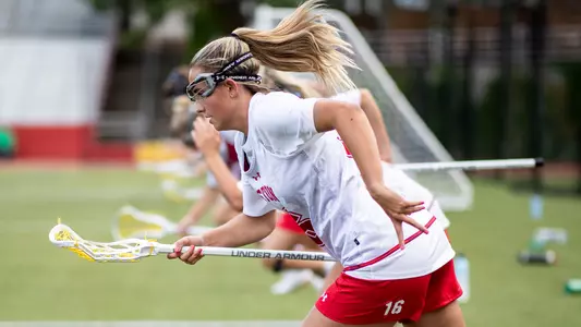 Kendall Sims runs at a practice