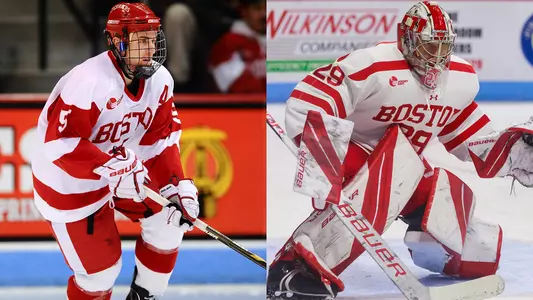 Action photos of David Warsofsky and Drew Commesso