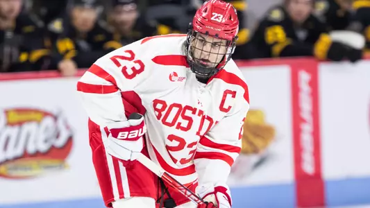 Domenick Fensore playing hockey