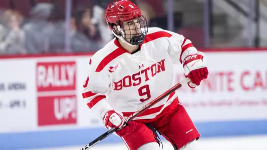 Ryan Greene playing hockey