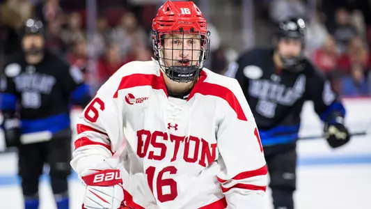Jeremy Wilmer playing hockey