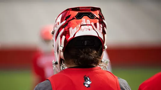 Women's Lacrosse Helmet Close Up
