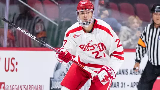 John Copeland playing hockey