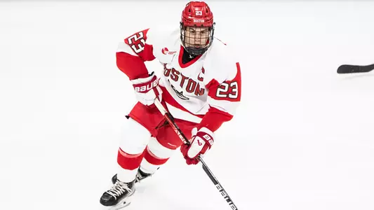 Domenick Fensore playing hockey