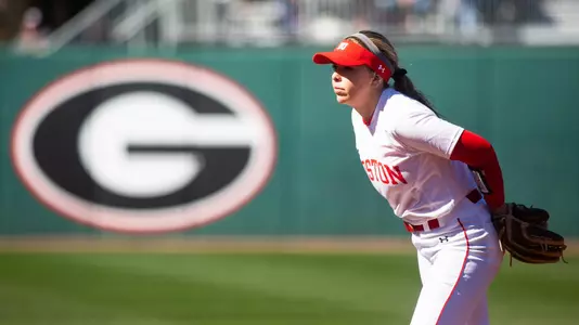 Bella Gargicevich-Almeida settles down defensively at second base.