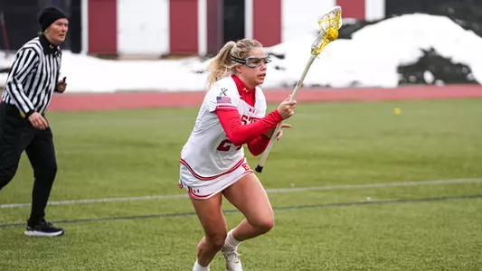 Matty Spaeth carries the ball in a game against Vermont.