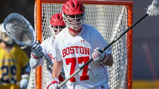 Patrick Morrison playing lacrosse