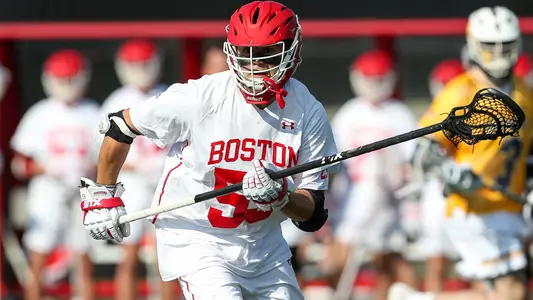 Roy Meyer playing lacrosse