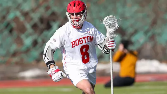 Louis Perfetto playing lacrosse