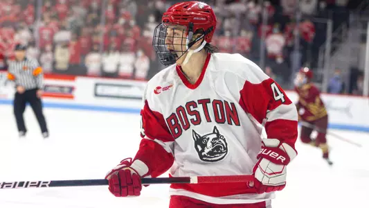 Ty Gallagher playing hockey