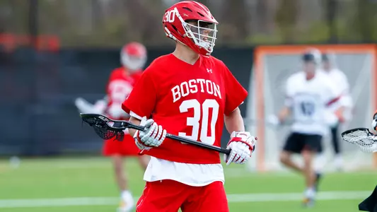 Robert Gallop playing lacrosse