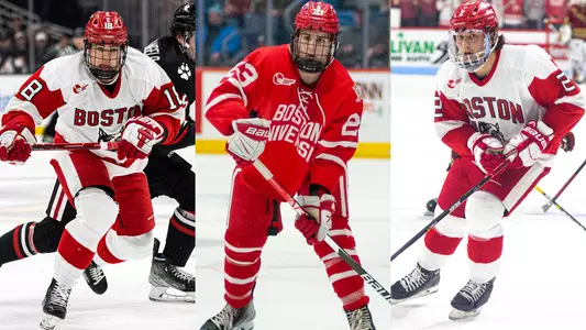 Action photos of Jay O'Brien, Domenick Fensore and Case McCarthy