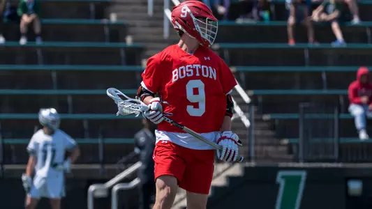 Tommy Jepson playing lacrosse