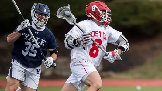 Louis Perfetto playing lacrosse