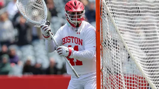 Matt Garber playing lacrosse